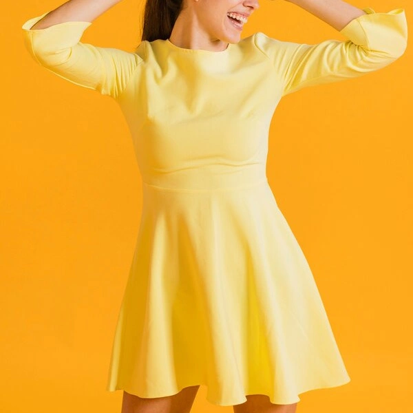 Yellow Spotlight Elegant Dressthumbnail 